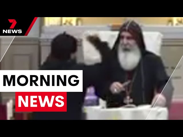 Horror church stabbing in Sydney | 7 News Australia