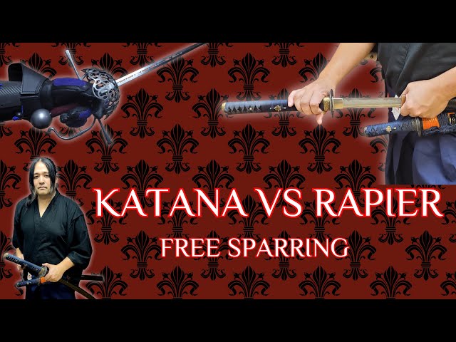Katana VS Rapier | Steel sword sparring experiment @Skallagrim @letsasksekisensei @scholagladiatoria