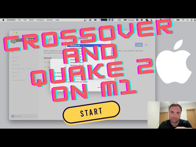 CrossOver 22 on M1 Mac. New UI | Playing Quake 2