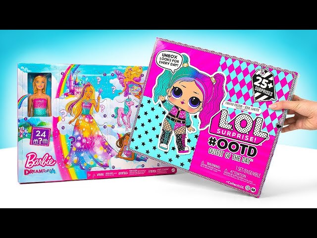 Barbie VS L.O.L. Surprise! UNBOXING 2 NEUE Adventskalender mit Überraschungen