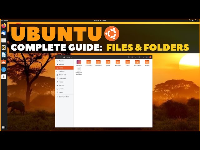 Ubuntu Complete Beginner's Guide: Files & Folders