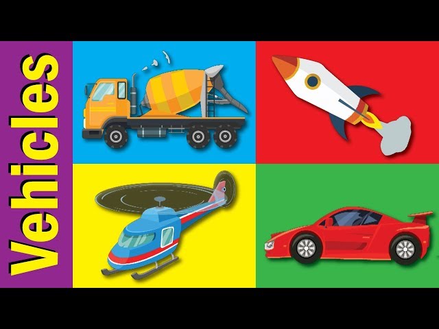 Learn Vehicles & Transportation Names | Fun Kids English