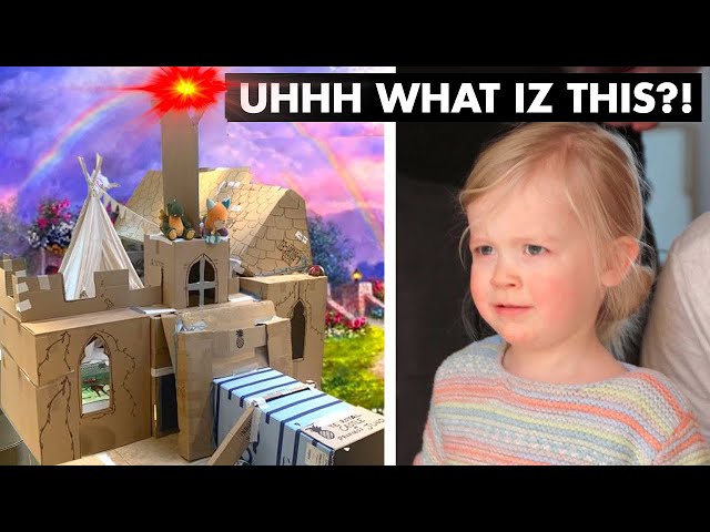 Building the ULTIMATE Cardboard Castle for my Quarantined 2 year old!!