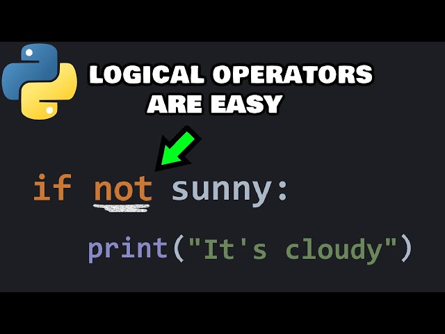 Logical operators in Python are easy ☀️