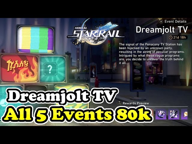 Dreamjolt TV All 5 Event Guide 80,000 High Score Honkai Star Rail