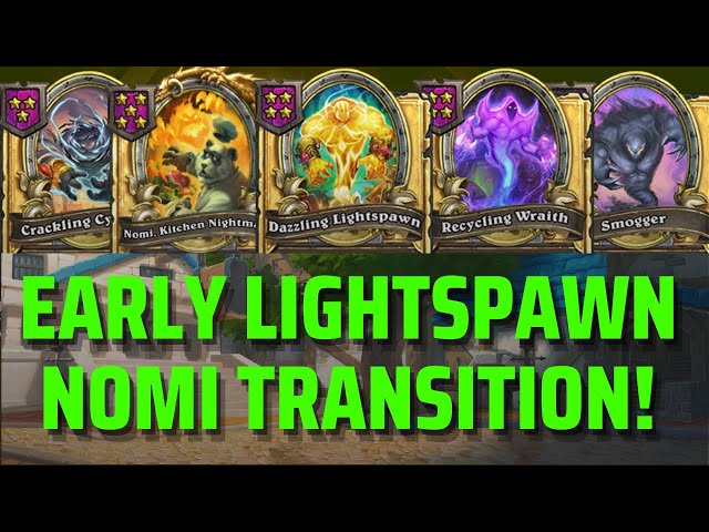 Lightspawn to Nomi Transition! | Hearthstone Battlegrounds Gameplay | Patch 21.2 | bofur_hs