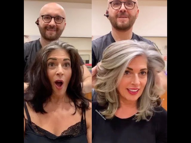 SILVER AGE: Colourist shows women how to embrace their grey hair with stunning transformations