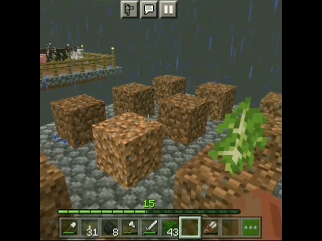 New bioam Mining chalu Minecraft one block short
