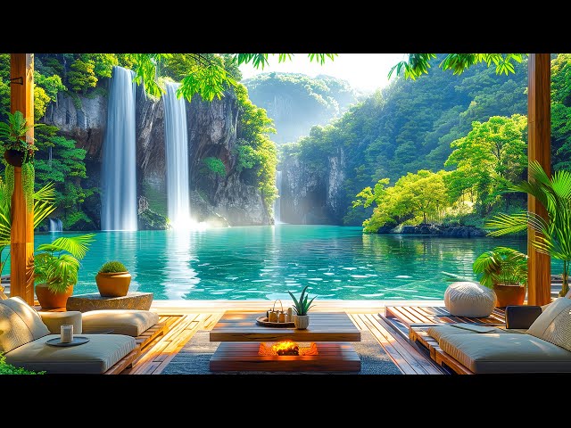 Jazz Relaxing Music at Cozy Spring Coffee Shop Ambience ☕ Warm Jazz Music to Work  Background Music