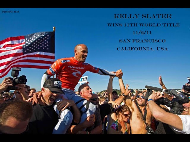 S.F.  KELLY SLATER'S 11th WORLD TITLE / GABRIEL MEDINA victorious at Ocean Beach, S.F. [POWERLINES]