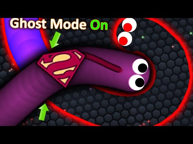 Slither.io - 1 GHOST HACKER SNAKE vs SLITHERIO SNAKES! EPIC TROLLING SLITHERIO GAMEPLAY