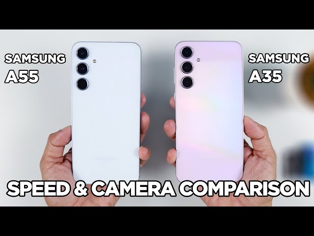 Samsung A55 vs Samsung A35 SPEED TEST & CAMERA Comparison | Zeibiz
