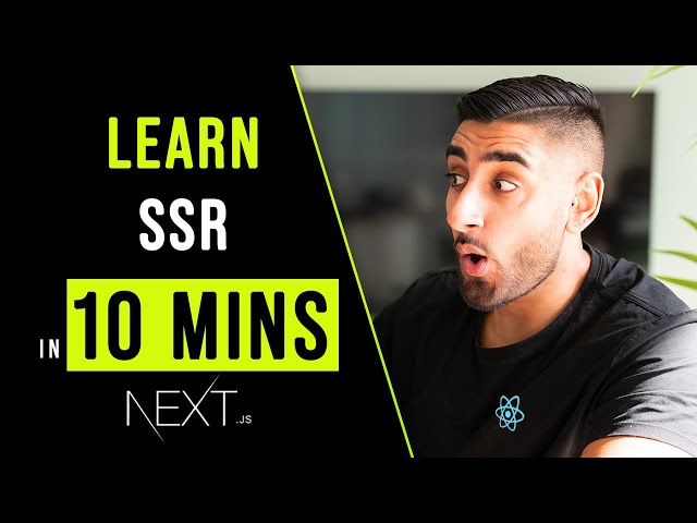 Learn SSR for NEXT.JS in 10 Minutes (Server Side Rendering for beginners)