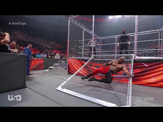 Bobby Lashley vs Omos Steel Cage Match - WWE Raw 5/16/22 (Full Match)