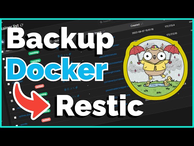 Docker Backup and Restore Made EASY with Restic
