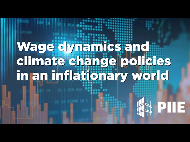 Wage dynamics and climate change policies in an inflationary world