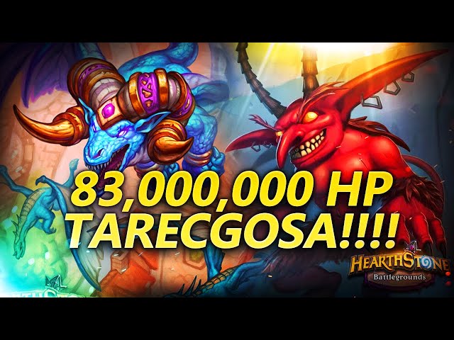 83,000,000 HP Tarecgosa!!! | Hearthstone Battlegrounds Gameplay | Patch 21.4 | bofur_hs