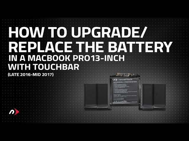 How to Upgrade/Replace the Battery in a MacBook Pro 13-inch (late 2016 - mid 2017 Touch Bar)