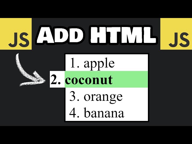 How to ADD/CHANGE HTML using JavaScript 🛠️