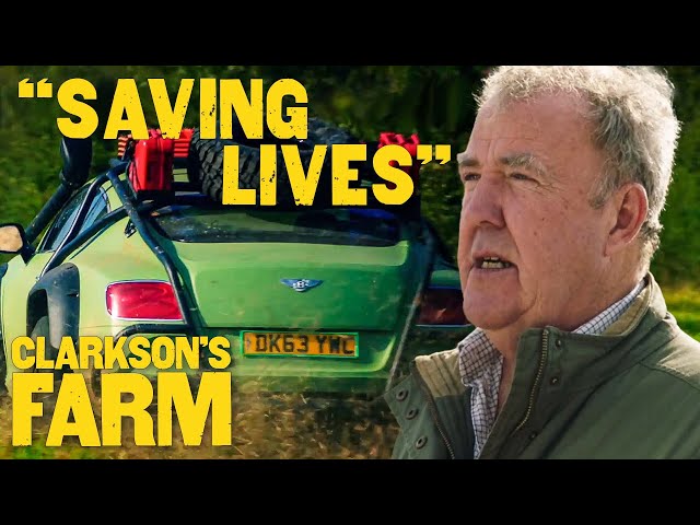 Jeremy Races The MFB To The Diddly Squat Farm Shop | Clarkson's Farm