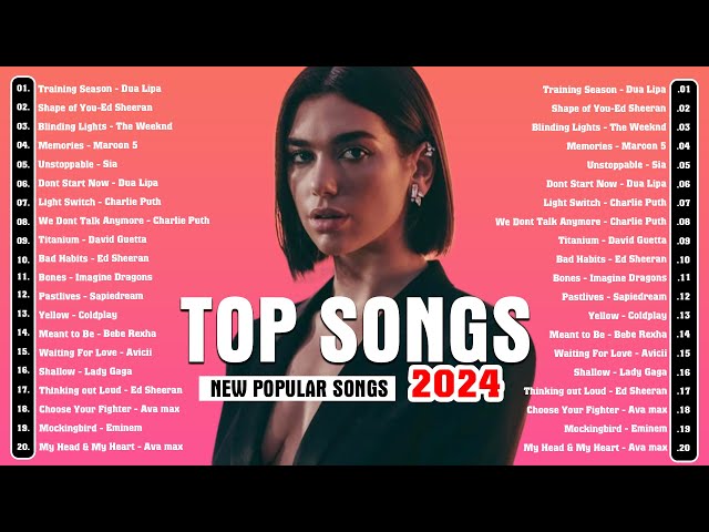 Top Hits 2024 🎵 New Popular Songs 2024 🎧 Taylor Swift, Justin Bieber, Ed Sheeran