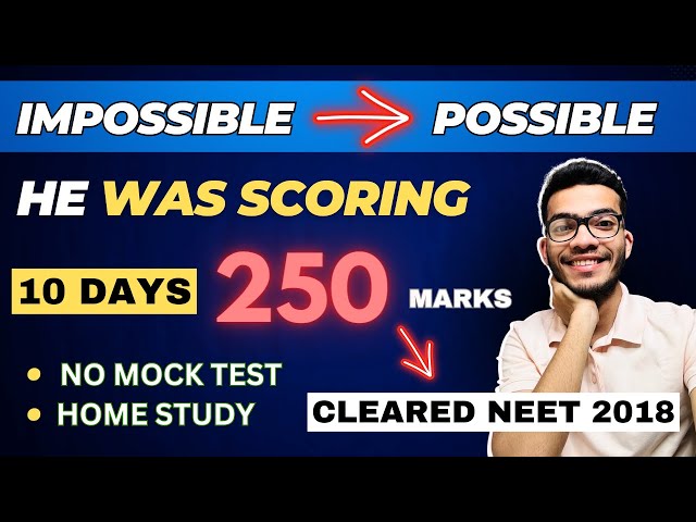 😱Impossible step which he took in last 10 days made him clear NEET | must watch ❤️