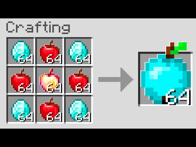 Minecraft But You Can Craft Custom Apples