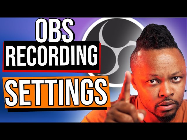 2024 BEST OBS RECORDING Settings For High Quality Videos !