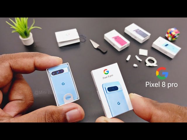 Google pixel phone.. pixel 8 pro unboxing miniphone