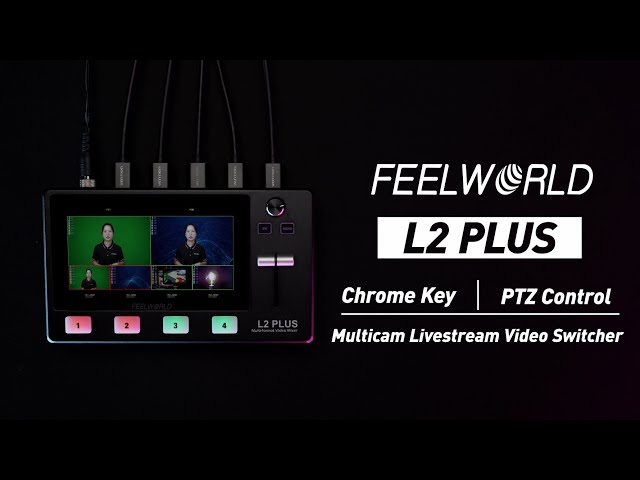 FEELWORLD L2 PLUS Multi-camera Video Switcher with 5.5" Touch Screen Chroma Key