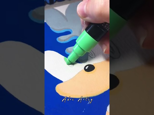 Drawing Sonic and Silver Fusion Effect with Posca Markers!