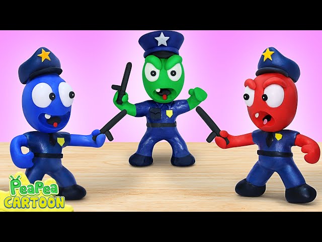 Police cartoon - Pea Pea and Shopping Stories - Kid Learning - PeaPea Cartoon