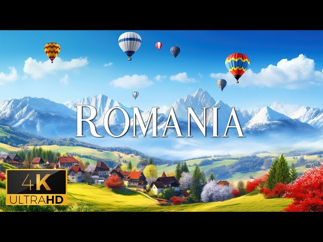 FLYING OVER ROMANIA (4K Video UHD) - Relaxing Music With Beautiful Nature Film For Relaxation On TV
