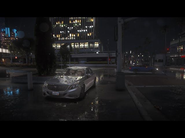 Photorealistic Los Angeles MERCEDES S500 Driving At Night / GTA 5 / 4K HDR / RTX 4090