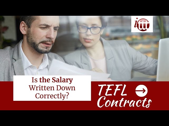 Is the Salary Written Down Correctly? | TEFL Contract Tips