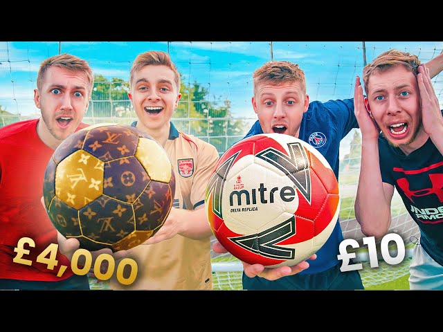 £10 vs £4,000 Football (WORLD'S MOST EXPENSIVE FOOTBALL)