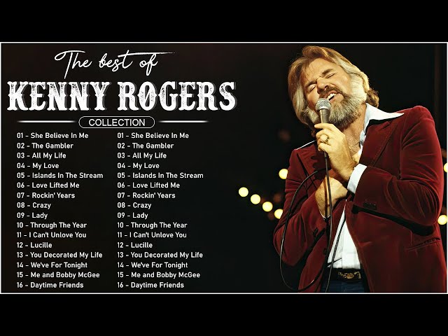 Greatest Hits Kenny Rogers Songs Of All Time - The Best Country Songs Of Kenny Rogers Playlist Ever