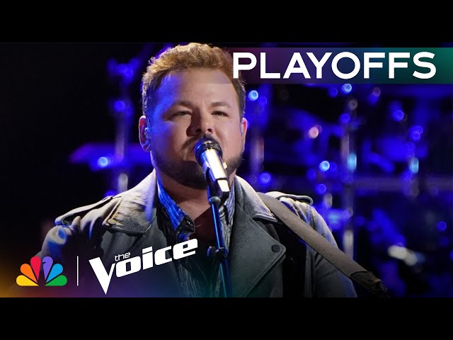 Josh Sanders Puts on a SHOW-STOPPING Performance of "Black Water" | The Voice Playoffs | NBC