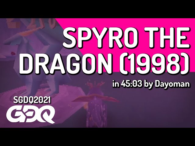 Spyro the Dragon (1998) by Dayoman in 45:03 - Summer Games Done Quick 2021 Online