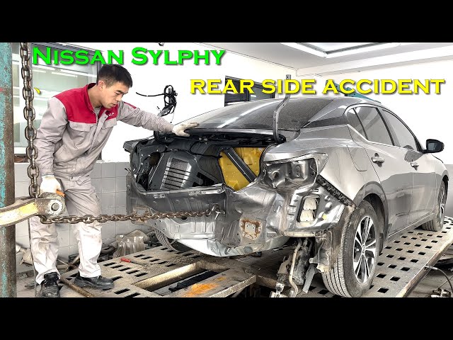 Nissan Sylphy rear-end collision costs up to $1,000 to repair! | Perfect recovery!