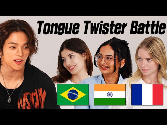 SHOCKING Tongue Twisters Around The World l Brazil, India, France, Vietnam, Japan, Korea, The US