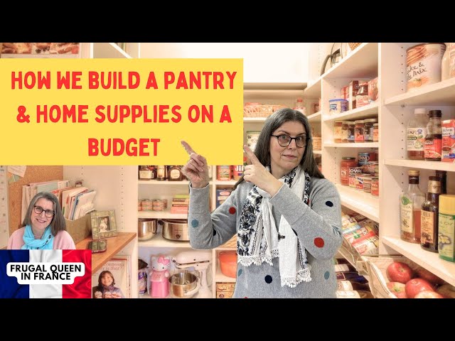 How we build a pantry & home supplies on a budget - #pantry #costoflivingcrisis #stockpiling