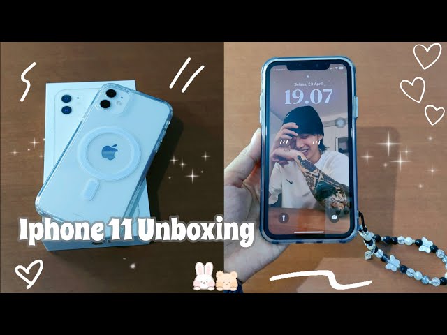 Iphone 11 in 2024 (white) 128 gb | Unboxing + Phone case 📦📱rstdlina 🌸