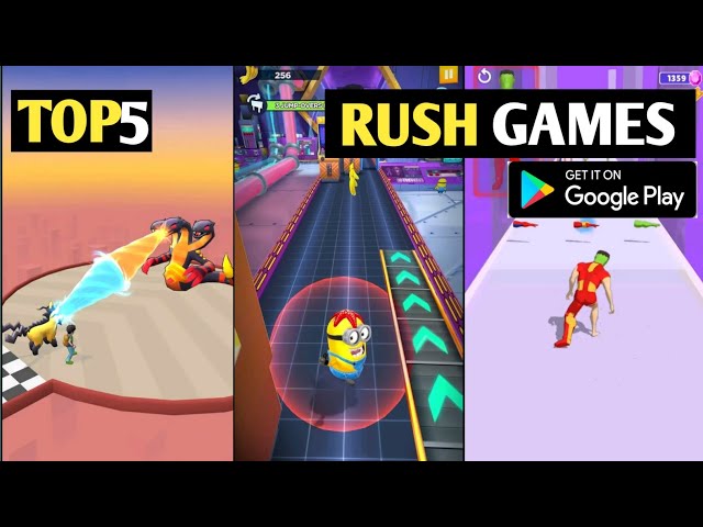 Top 5 Best RUNNING RUSH Games for Android 2023 || High Graphics(Online/Offline)