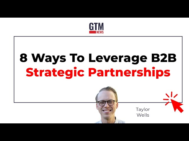 Strategic Partnerships in Early Stage B2B Companies