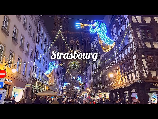 [4K]🇫🇷Strasbourg, France : Capital of Christmas🎄🎅The most beautiful Christmas Market in Europe💗 2022