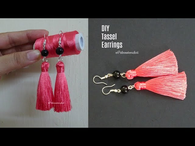 Tassel earrings | How to make silk thread Tassel earrings at home | jewelry making