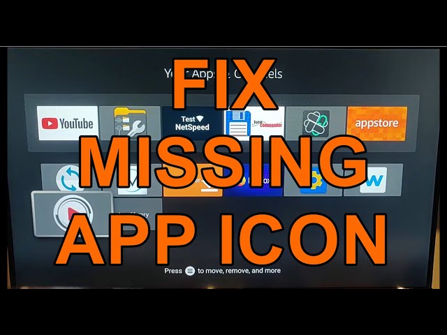 Fire TV Stick: How to Fix a Missing App Icon