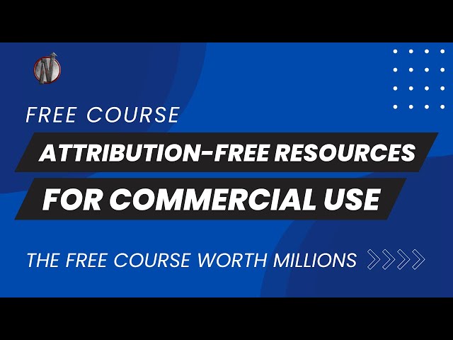 100% Free 1 minute logos [Chapter 2] | Attribution-Free Resources for Commercial Use (Course)