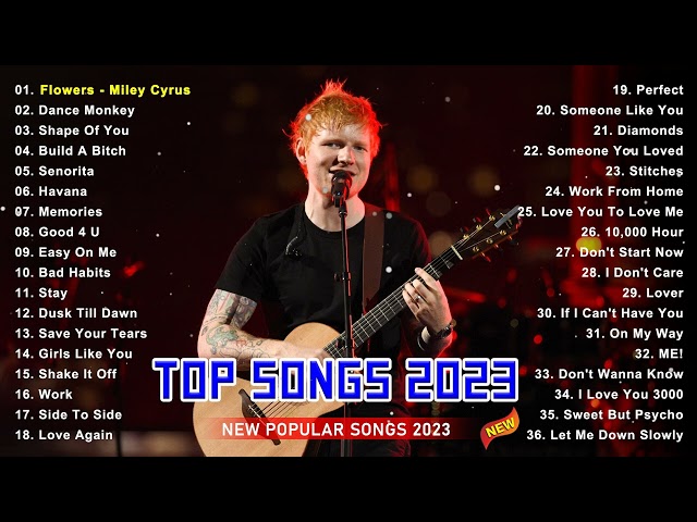 Miley Cyrus, Maroon 5, Taylor Swift, Ed Sheeran, Shawn Mendes - Best Pop Music Playlist 2023